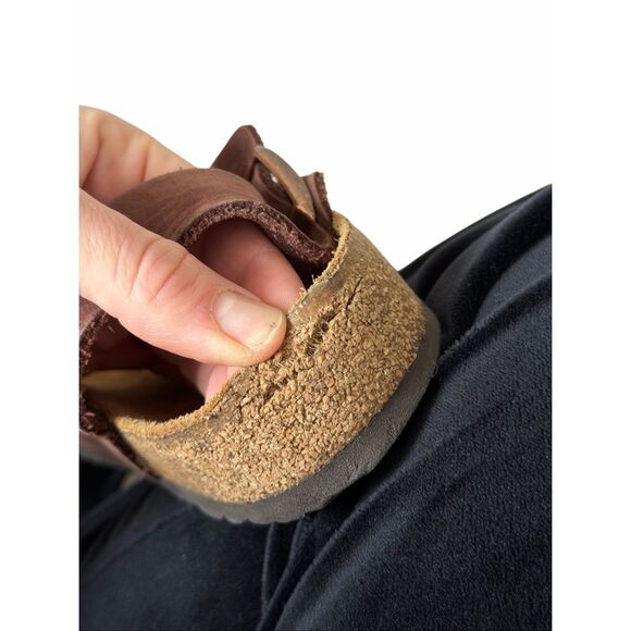 BIRKENSTOCK MILANO MEN\'S SANDALS HABANA OILED Brown LEATHER SIZE 42 main image 7